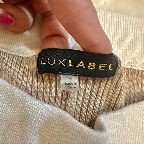 JLuxLabel Tan Ribbed High Waist Yoga Comfy Pants Size Medium - Picture 12 of 15